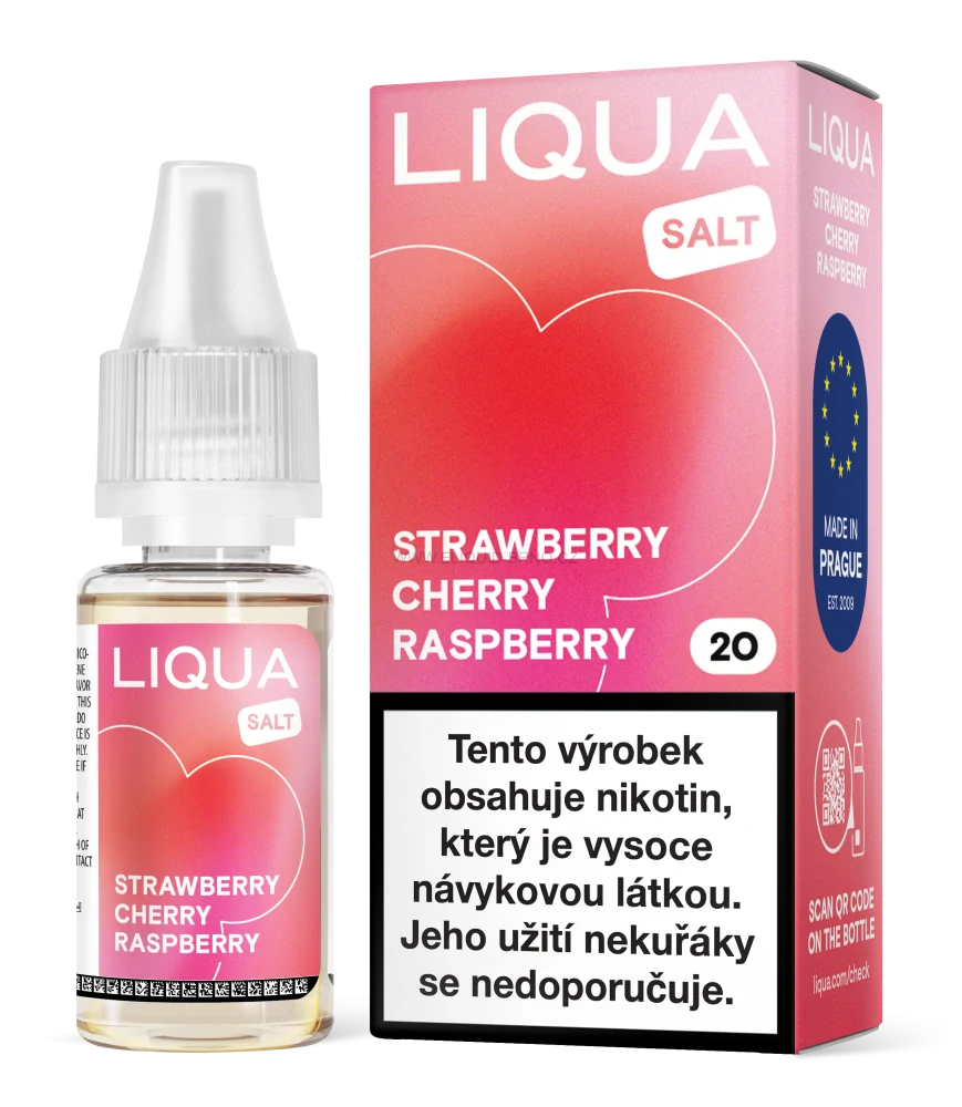 Liqua Salt Strawberry Cherry Raspberry 10ml/20mg