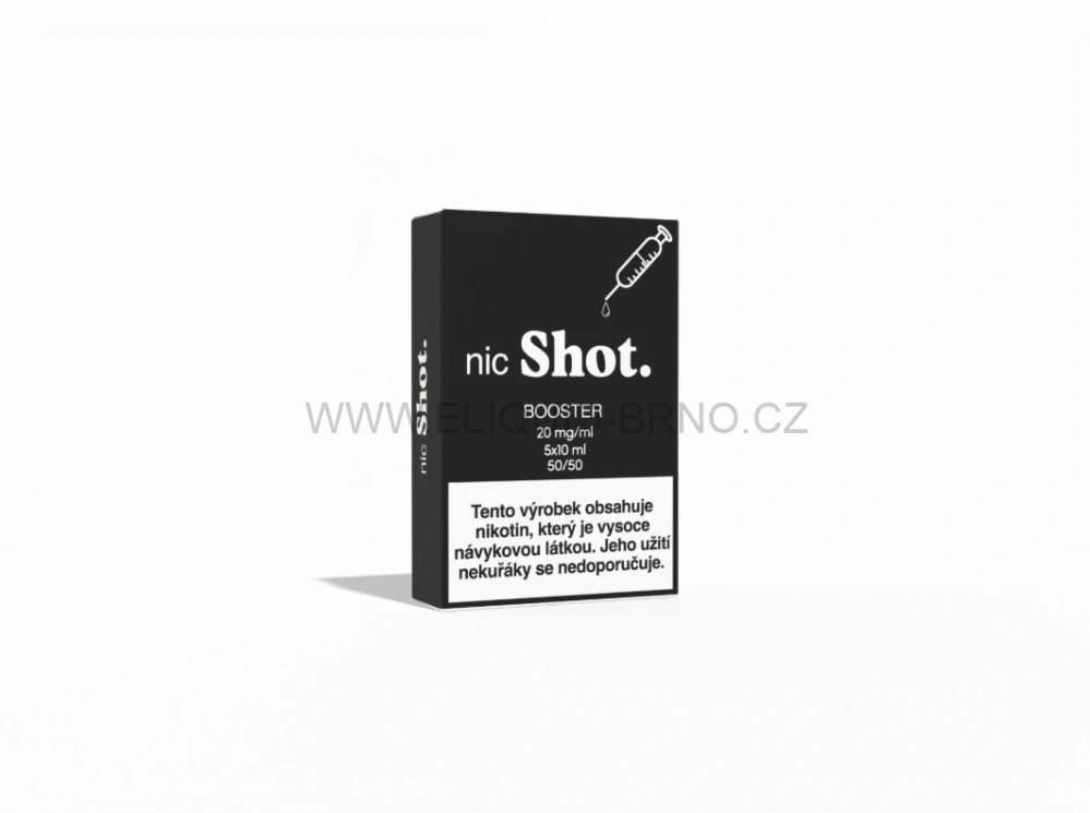 nicShot booster 5pack 20mg/ml 50PG/50VG