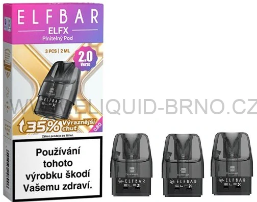 ELF BAR ELFX POD V2 náhradní cartridge 0,8ohm