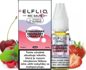 ELFLIQ Nic.Salt Strawberry Raspberry Cherry Ice 10ml/10mg