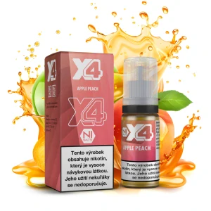 X4 Bar Juice Apple Peach 10ml/10mg