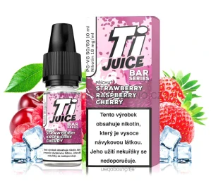 TI JUICE BAR SERIES - Strawberry Raspberry Cherry NIC SALT 16 MG