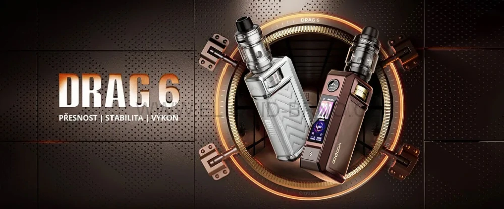 Voopoo Drag 6 Kit s UFORCE X Tank 2ml Metal Gray